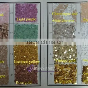 Jenny Bridal Wedding Sequin Tablecloths Wholesale Sequin Fabric Quality Choice thumbnail-2