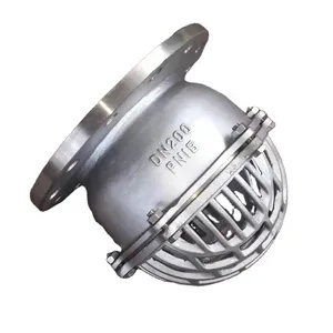 DN400 Stainless Steel 304 ANSI Flange Foot Valve Ductile Iron Foot Valve With Strainer for Water Pump Non Return Valve Price thumbnail-3