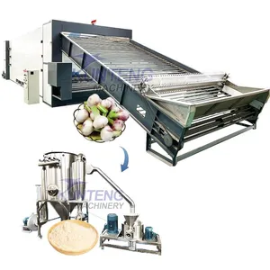 Automatic Continuous Garlic Onion Turmeric Powder Drying Production Line Dried Ginger Powder Machine thumbnail-1