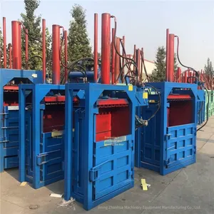 Vertical 30-ton Medicinal Material Baler, Hydraulic Woven Bag Bundling Machine, Hydraulic Baler for Waste Film Scraps thumbnail-4