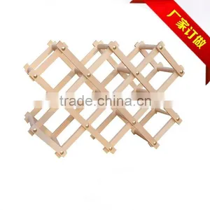 Wooden Wine Rack, Wine Bottle Display Shelf, Wholesale Wine Rack Inserts for Cabinet thumbnail-2
