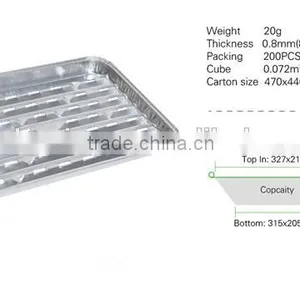Disposable Aluminium Foil Bbq Pan, Camping Grill Plate thumbnail-1