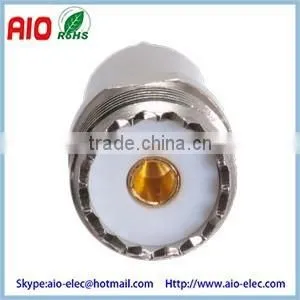 Straight Brass 6 Piece UHF Female SO239 Clamp Type Connector-RG58,RG141&LMR-195 Quality Choice thumbnail-4