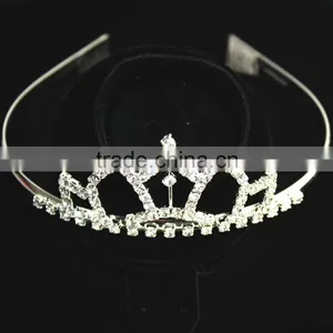 Wholesale Pageant Tiaras Crown Rhionestone Crystal Beauty Pageant Crowns thumbnail-2