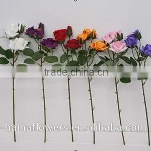 New Design China Pure Hand Made Rose Flowers Wholesale Silk Flowers Artificial With Best Price thumbnail-1