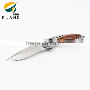 Yangjiang Factory Supply Gear Desgin Bearing Knife Pivot Stainless Steel Titanium Hunting Knife thumbnail-5
