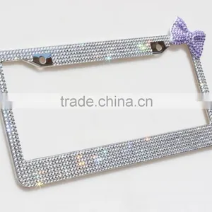 Bling Bling Car License Plate Frame Metal thumbnail-2