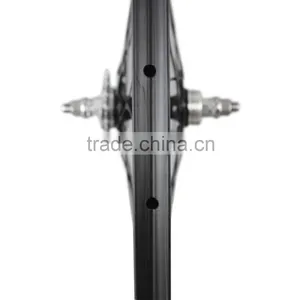 Carbon Track Bike Wheelset 88mm Tubular Novatec Track Wheels for Track Bicycle Frame thumbnail-4