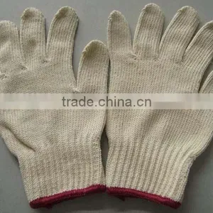 Cotton Glove Natural Colour 7 Gauge Safety Working Glove thumbnail-1