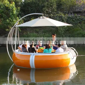 Electric Floating Lounge Boat With Bbq thumbnail-3