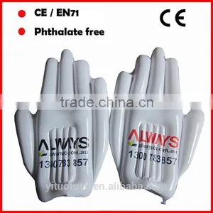 Cheer Inflatable Palm Red and White Inflatable Hands thumbnail-6