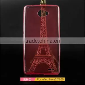 Keno 0.3mm Ultra Thin Clear Rubber Soft TPU Matte Back Cover Case for Infinix Note 2 X600 thumbnail-5