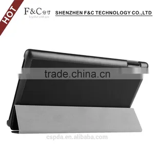 High Quality Hot Pressed Leather Case for 2015 Amazon New Kindle Fire HD 8 thumbnail-4