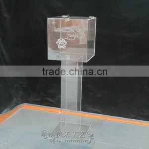 2016 Transparent Standing Donation Boxes for Sale thumbnail-5