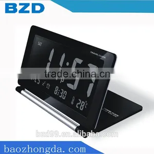 Multi-functional LCD Display Portable Folding Travel Alarm Clock Pocket Flip Clock / Electronic Items Manufacturer OEM/ODM thumbnail-1