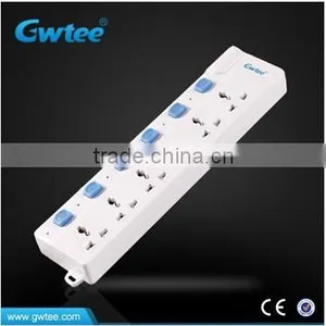 4-way Universal Extension Socket With Cable,power Board Outlet thumbnail-1
