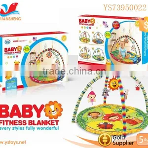 Lovely Colourful Plastic Baby Safety Fitness Frame With Baby Rattle Baby Play Gym Blanket thumbnail-6