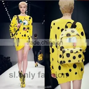 Women-Cartoon-SpongeBob-Knit-Pullovers-Jumper-Sweater-Blouse-Sleeve-Sweatshirt-9 Women-Cartoon-SpongeBob-Knit-Pullovers-Jumper thumbnail-1