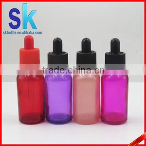 30ml Red Glass Dropper Bottle for e Liquid thumbnail-6