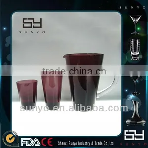 Glass Small Water Pitcher And Bowl Water Jar thumbnail-1