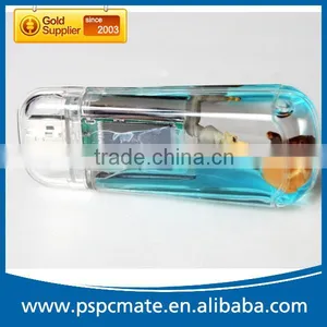 Aqua Usb Flash Disk Pen Drive With Customized Floater thumbnail-1