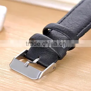 Low MOQ Black Leather Strap Buckcle Quartz Watch thumbnail-6