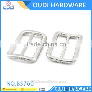 Shining Nickel Metal BackPack Hardware Metal Tri-glide Double Adjuster Buckle thumbnail-2