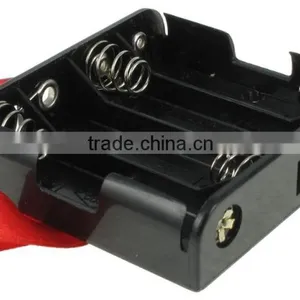 4 "AA" Battery Holder w/ Leads and Ribbon,BH348-R Battery Holder ,AA Battery Holder thumbnail-1