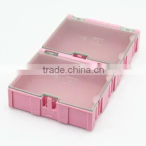 Laboratory Storage Box Enclosure for Components / Small Parts Storage Cabinet Pink L00007 thumbnail-1