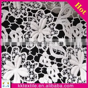 2014 Hottest Embroidery Fabric #8797 Little Flower White Lace Flower Girl Dress thumbnail-1
