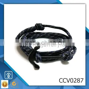 Different Color Rope Fish Hook Bracelet Fashion Bracelect Suede Braided Cord Bracelet Leather Bracelet for Women thumbnail-1