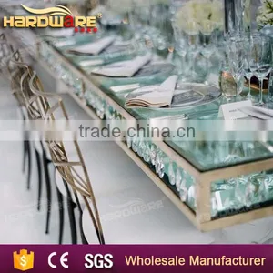 Crystal Chandelier Square Tables,glass Crystal Table, Crystal Wedding Table Quality Choice thumbnail-2