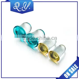 Wholesale Glass Piercing Jewelry Gauges Saddle Natural Glass Single Saddle Ear Expander Organic Glass Ear Plug thumbnail-1