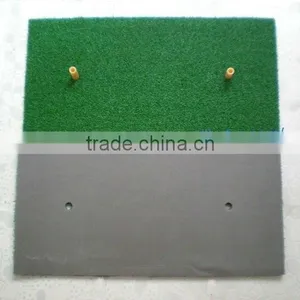 Mini Size Portable Indoor or Outdoor Driving Golf Practice Mat Artificial Grass Rubber Mat thumbnail-1