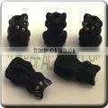Ceramic Small Animal Shape Bead - Cute Little Black Cat thumbnail-1