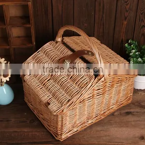 Wholesale Factory Direct Hot Sale Wicker Picnic Baskets Willow Picnic Baskets Storage Baskets thumbnail-3