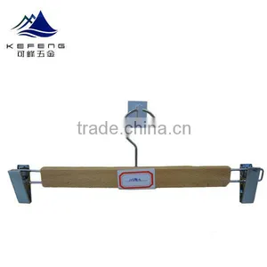 Wooden Pants Hanger With Metal Clamp thumbnail-2