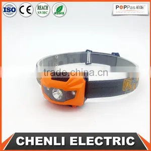 POPPAS T16B 2 Red Smd LED +1W Power Led 3AAA Battery Operated Outdoor Waterproof Running Camping Walking Led Light Headlamp thumbnail-1