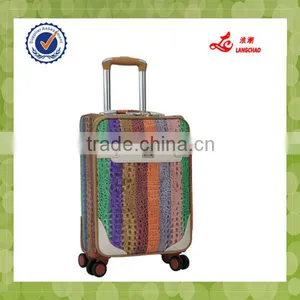Rainbow Color Small Size Four Wheels Cheap Trolley Suitcase thumbnail-1