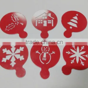 High Quality Stainless Steel Christmas Coffee Stencils thumbnail-1