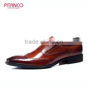 New Style Brown Brnished Leather Mens Formal Shoes thumbnail-1