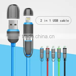 New Design 2 in 1 Data Cable Micro Usb Cable thumbnail-1