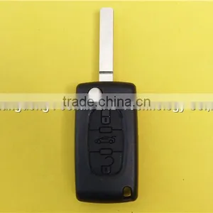3 Buttons Remote Flip Folding Car Key for Peugeot 307 CE0523 no Logo thumbnail-2