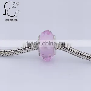Beautiful Woman Jewelry Chunky Cubic Zirconia Element Glass Bead thumbnail-4