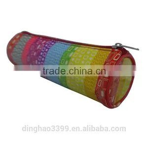 High Quality Supplies Cosmetic Makeup Bag Zipper Pouch Purse Colorful Pencil Case, Pencil Bag thumbnail-3