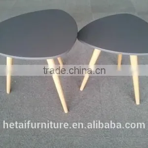 Wooden Coffee Table Set, Modern Table thumbnail-2