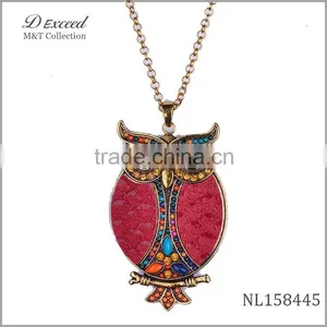 Fashion Animal Owl Pendant Necklace Charm Pendant Necklace thumbnail-4