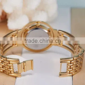 Women Gold Watch Round Dial Stainless Steel Band Ladies Quartz Analog Display Clock For Women Girl Gifts/KY053 thumbnail-3