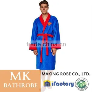 Superman-DC Comics Fluffy Blue Bathrobe thumbnail-1