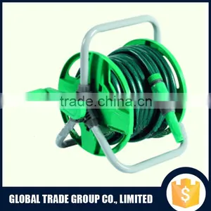 Portable Hose Reel Garden Watering Pipe Holder Cart Free Standing Compact Winder With 15M Garden Hose 552449 thumbnail-1
